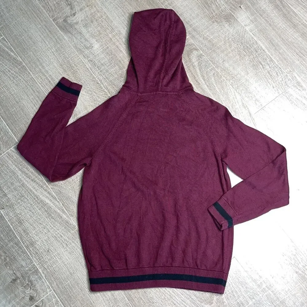 MICHAEL KORS Women's Burgundy Pullover Hoodie Sweater Size Small